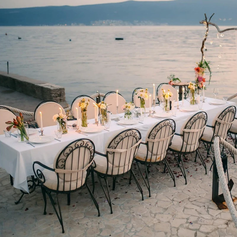 Rectangle Satin Tablecloth Wedding Table for party Birthday Events Banquet Decor Home Dinner Tablecloths Table Decors 5