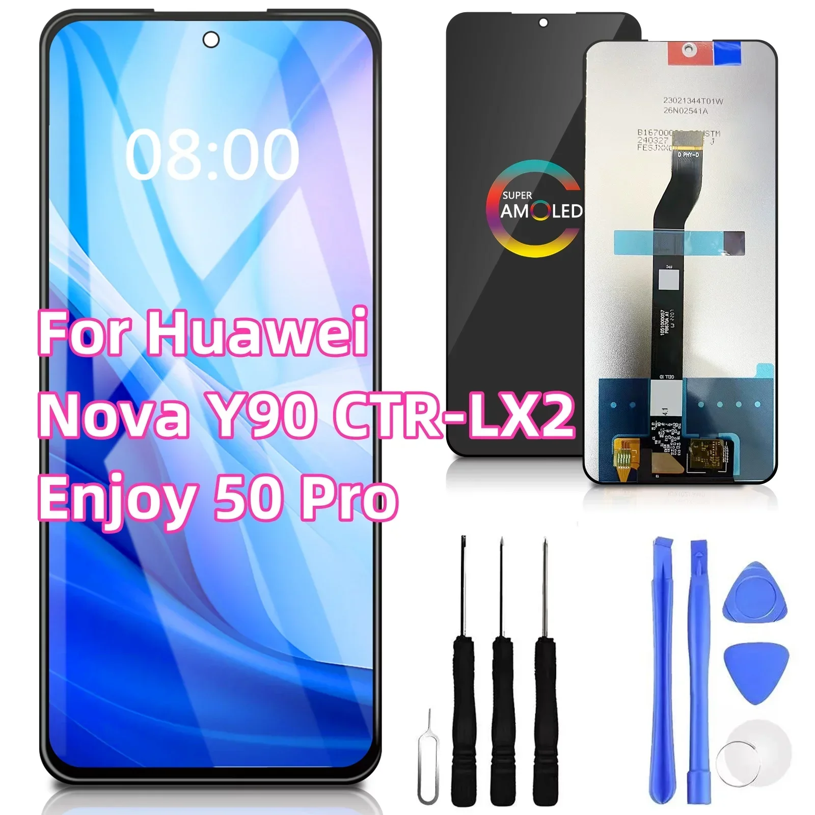 6.7'' LCD For Huawei Nova Y90 CTR-LX2 Enjoy 50 Pro Display Screen No/FrameTouch Panel Digitizer Replacement Repair Parts