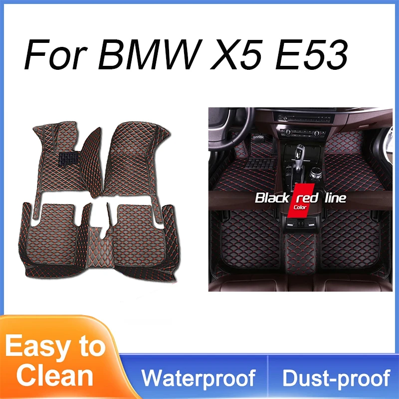 

Автомобильные напольные и багажные коврики для BMW X5 E53 2004 2005 2006 2007, индивидуальные автомобильные подкладки для ног, задняя крышка, аксессуары для интерьера