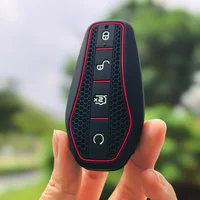 Silicone Car Remote Key Cover Holder Chain Key Case for BYD Atto 3 Han EV Dolphin Song PRO Max Tang DM Yuan Dolphin E2 Qin PLUS 5