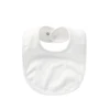5Pcs Newborn Baby Drool Bibs Pure Cotton Bandana Saliva Towels Adjustable Snap Infant Feeding Bibs White Saliva Towels