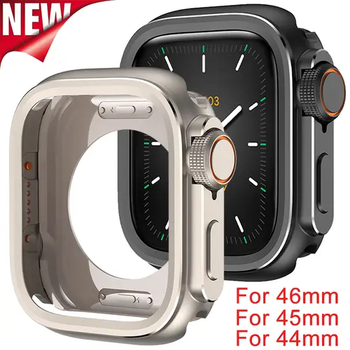 Aluminum Alloy Case for Apple Watch Case Ultra 3 2 1 49mm 46mm 44mm 45mm Metal Bumper Protective for IWatch Series 11 10 9 8 7 6
