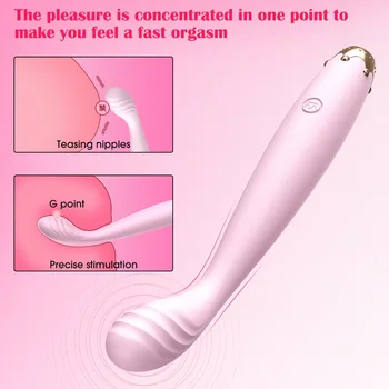 Finger Vibrator Nipple Clitoris Stimulator Dildo 10 Speed Orgasm Pen Lirting Vibrator Vagina Massager Sex Toys For Women 5