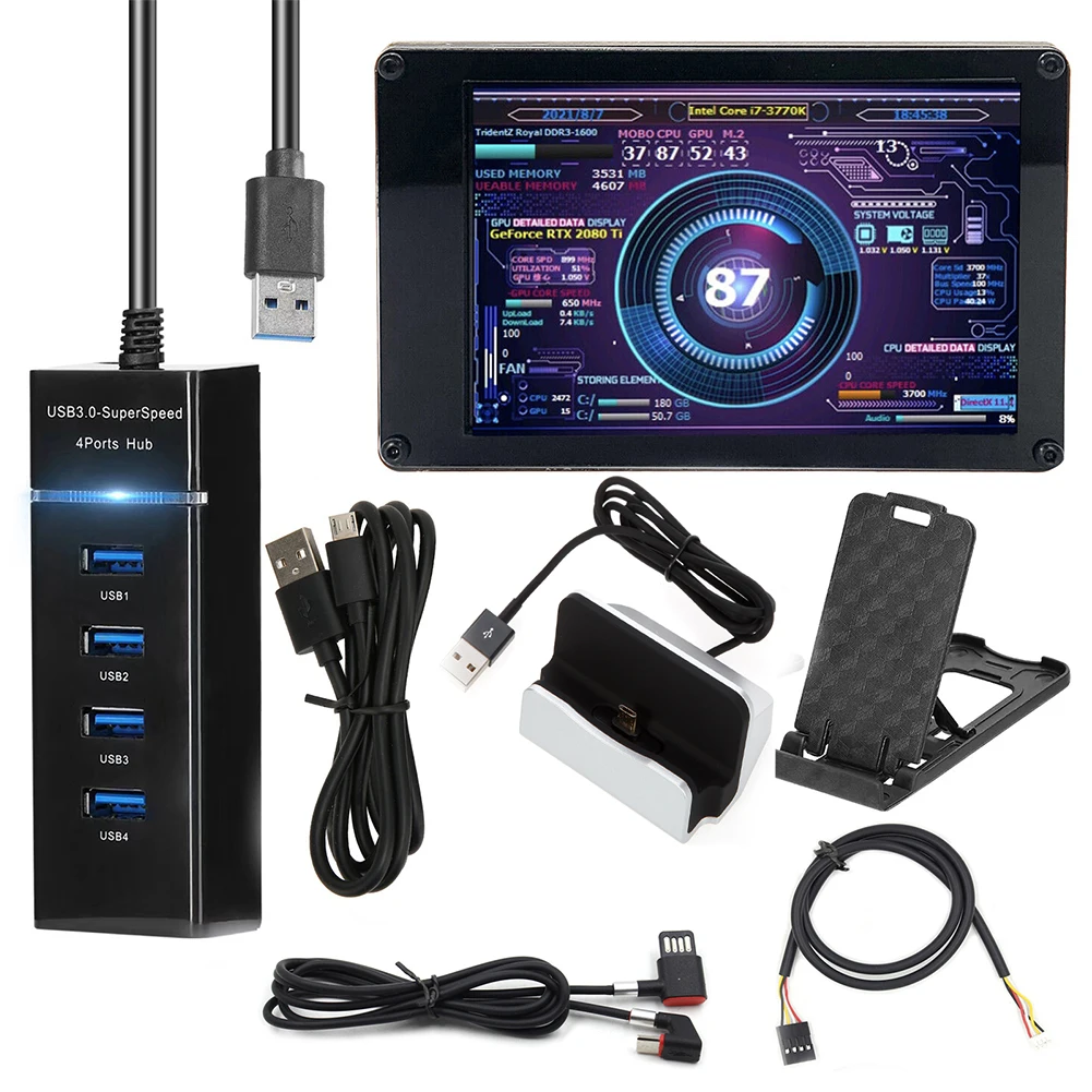  USB PC  ÷,    ̿, 3.5 ġ IPS DIY µ ͸ CPU GPU RAM HDD ũ
