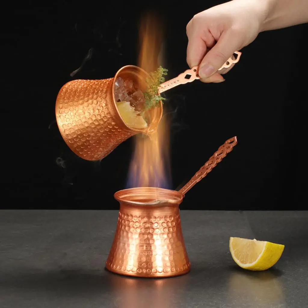 Coffee Maker Pot - Handmade Copper Greek Turkish Coffee Pot Gift