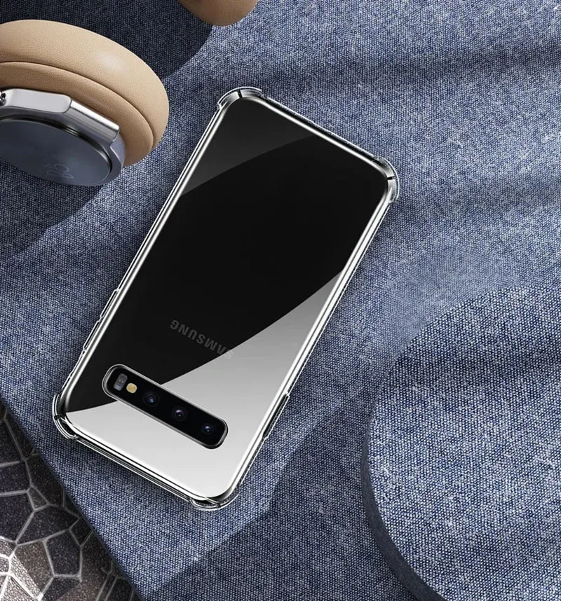 Durable Clear Silicone Shockproof Phone Case - Transparent Cover