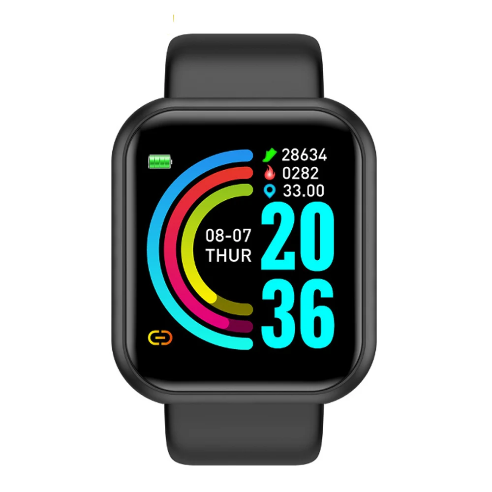 Y68 D20 Fitness Tracker Bracelet Bluetooth Sport Smartwatch Pedometer Blood Pressure Heart Rate Monitor Activity Smart Watch 