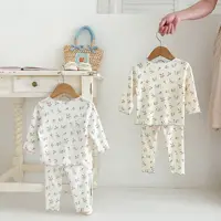 3psc Autumn Newborn Infant Baby Girls Flower T-Shirt + Trousers Headband Pajamas Comfort Set Muslin Kids  Fashion Baby Clothing 3