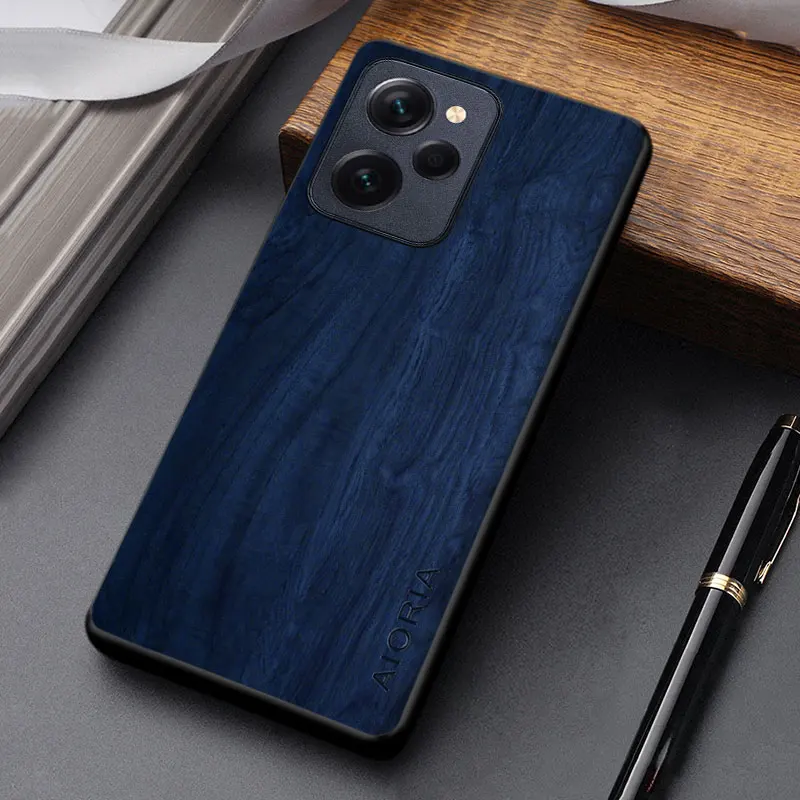 Wooden Pattern PU Leather Cover - Unique & Lightweight Phone Case