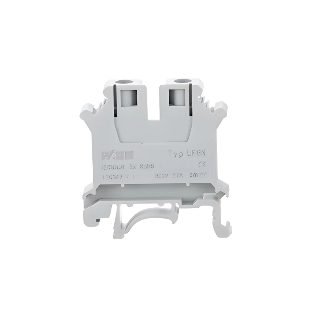 Din Rail Terminal Block UK-6N Wire Conductor 10Pcs, din rail terminal block,wire connectors