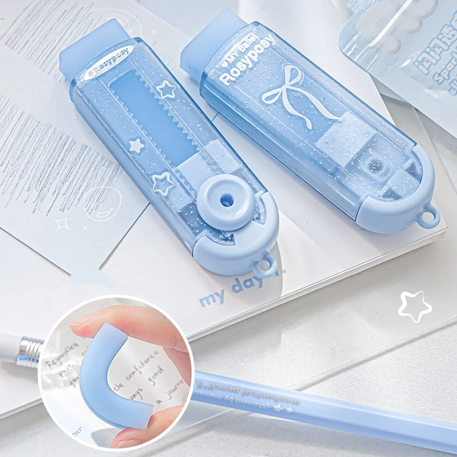 Sliding Eraser Refill Set F7701 Cleaning Correcting Tools Office School