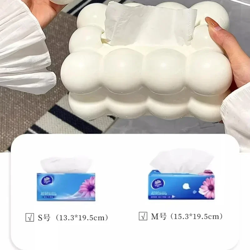 Cloud Design Tissue Boxes Storage Napkin Holder Paper Case Organizer Ornament Desktop Tissue Holder Kitchen Box tissue holder napkin dispenser