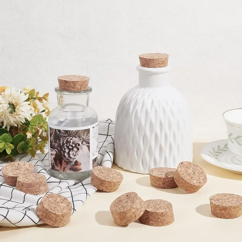 Tappi In Sughero Per Barattoli - Coperchi Conici Legno Per Bottiglie Vino - Foto 10