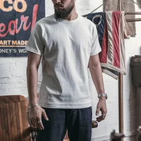 Bronson Heavyweight Seamless Tubular T-Shirt Summer Men's Plain Basic Tee Shirts 1
