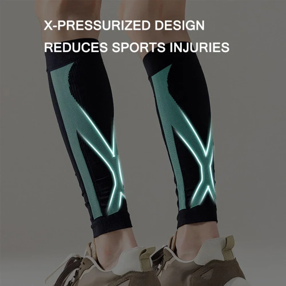 Calf Compression Sleeves for Men Women Leg Sleeve and Shin Splints Support for Leg Cramp Relief Varicose Veins Running 1 Pair