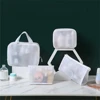 Traveling Essentials Goods Organizer Bags PVC Waterproof Toiletry Wash Handbag Portables Mesh Fabric Home Versatile Storage Box 1