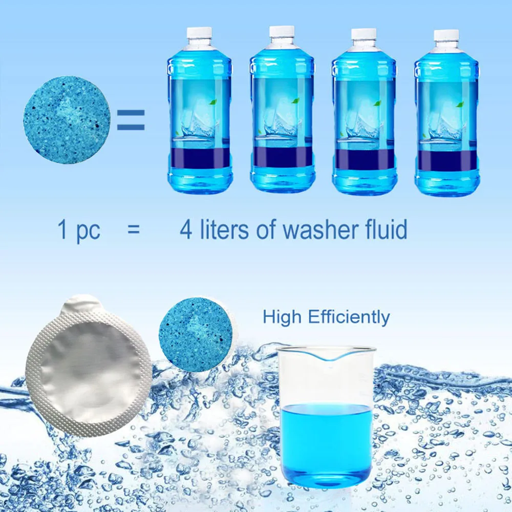 Car Clean Brush Screen Wiper Washer Washer 2Pcs Fluid Concentrate Windshield Cleaner Wash Car Care & Cleaning