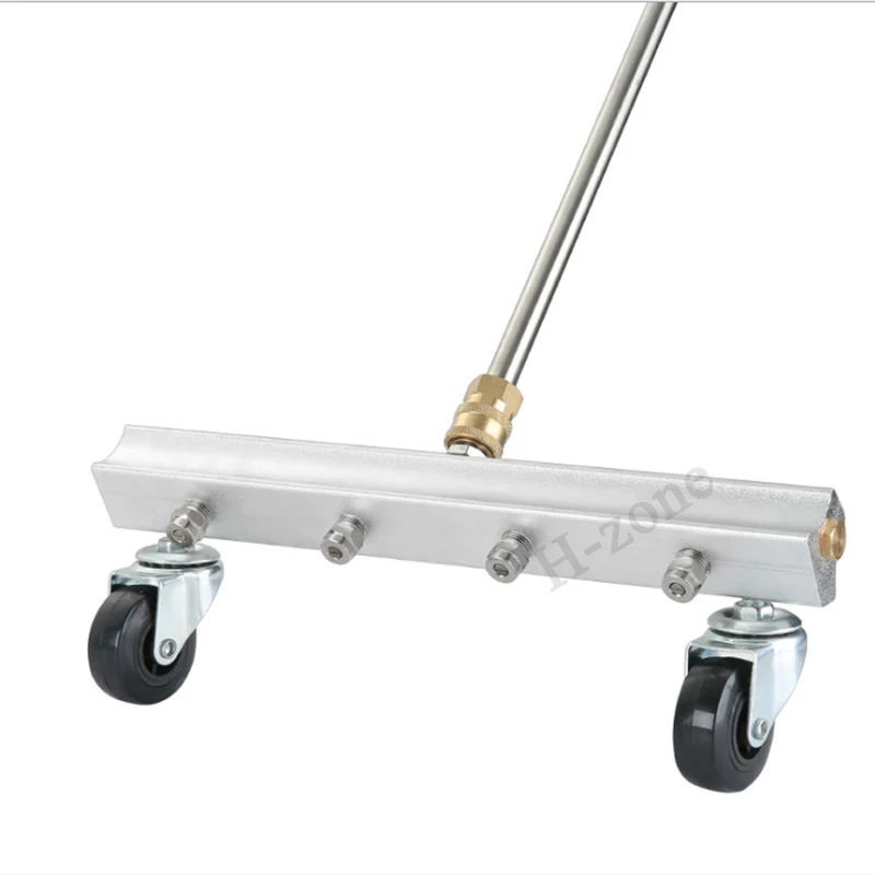 

High-pressure car washer accessories car bottom brush car chassis cleaning stainless steel 1/4 quick-insertion universal wheel