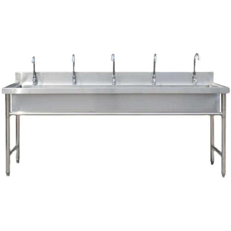 

Stainless steel commercial sink extended pool suitable for schools, hospitals, kindergartens