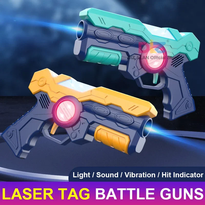 Kids Laser Tag Toy Guns Electric Infrared Gun For Child Laser Tag Battle Game Toys Weapon Pistols Gift For Boys Outdoor Games 2