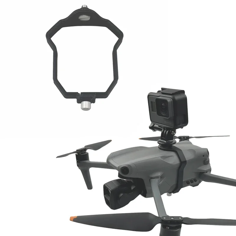 Sports Camera Top Bottom Mount Holder Gopro All Series DJI Action 5 3 2 1 DJI Air 3 Air 3S Drone Accessories