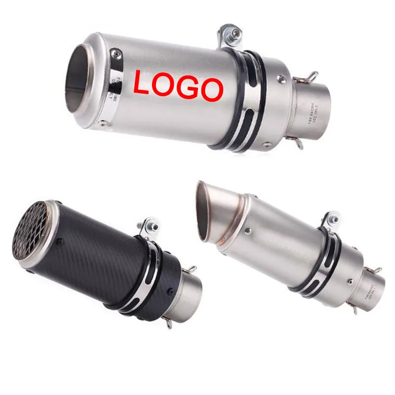 Motorcycle Exhaust Muffler 51mm 60mm Universal Motorcycle Exhaust sc Muffler Silencer Steel with DB Killer-project Z800 900 Z1000 CBR600 S1000RR MT07 MT09