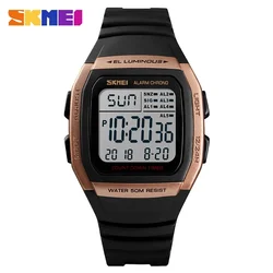 Skmei Men's Outdoor Luminous Digital Sport Watch (Rose Gold Watch)