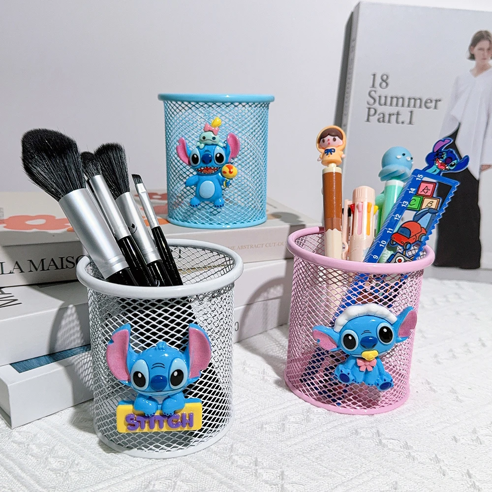 1pcs Cute Cartoon Metal Pencil Holder for Office and Home, Cosmetic Storage, Holiday Gift for Students Perfect Desktop Storage 3