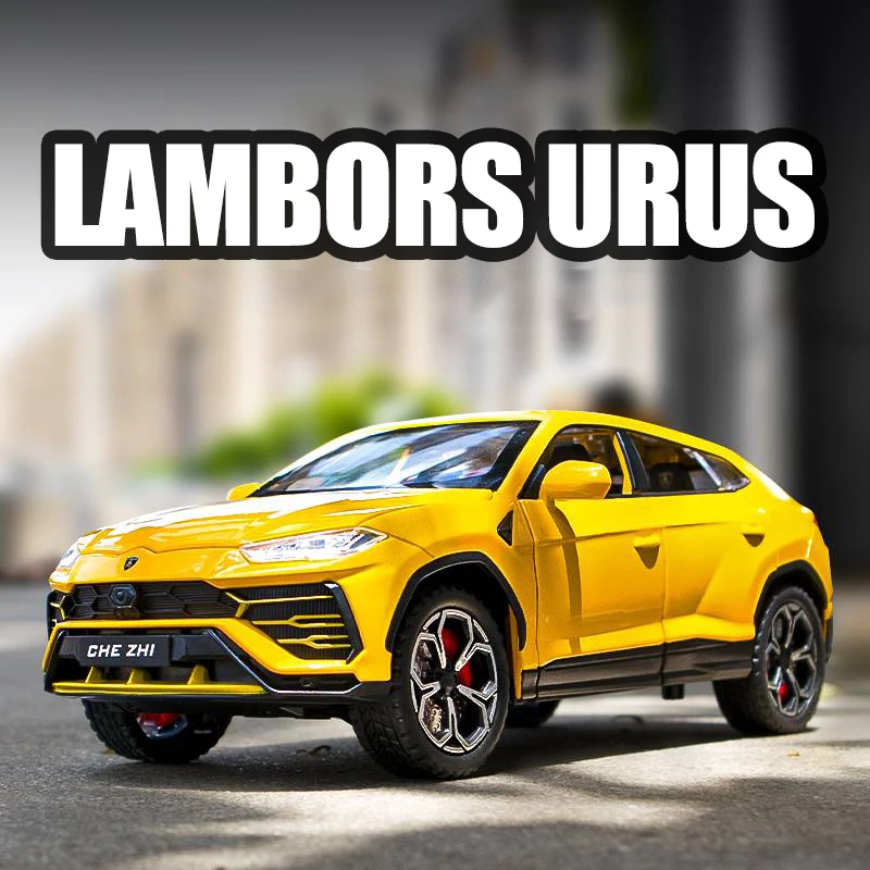 Maisto 1/24 Lamborghini Urus Jaune - SUV Miniature Diecast - Modèle De Collection