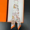 2024 New Luxury Polyester Silk Scarf Underwater World Print Women's All Seasons Decorative Thin Scarf Scarf Headband 90*5cm 5