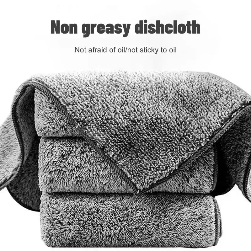 Thickened Kitchen Rag Kitchen Wipe Tablecloth Absorbent Scouring Pad kitchen scouring pad