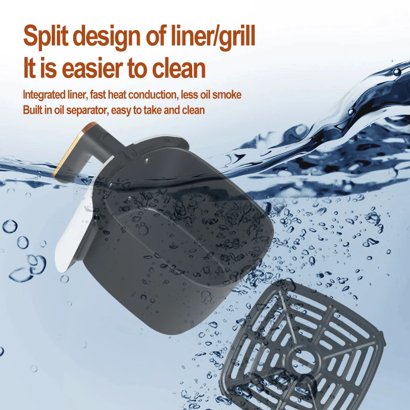 4L No Oil Mini Electric Air Fryer Household Air Fryer Oil Free Deep Fryer Multifunction Health Fryer 6