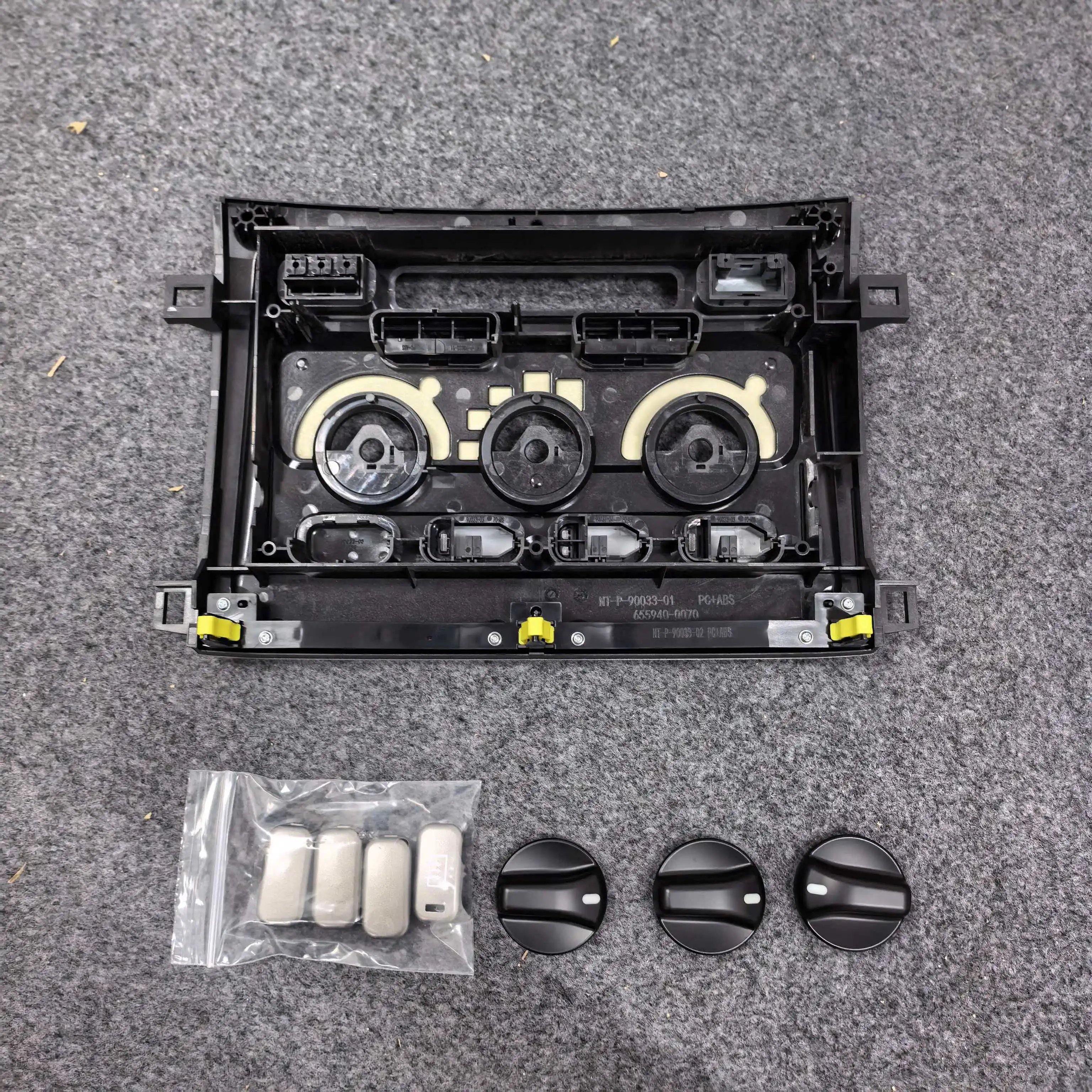 Panel de Control de Aire Acondicionado y Marco Central para DVD para Toyota Land Cruiser LC100 1998-2007, Consola Central del Tablero del Automóvil 55900-60850 3
