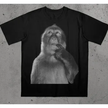 Funny Monkey Shirt Silly Meme T-shirt Dank Memes Tee 90s Vintage Bootleg Odd Core This Soft Tee Touch Character Casual Style 1