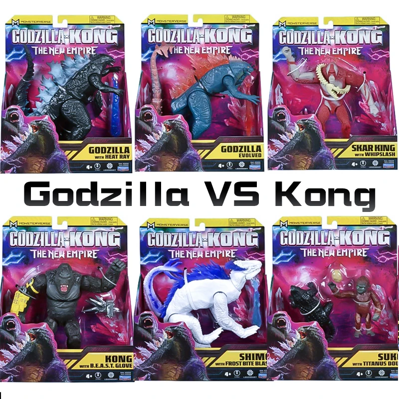 

Godzilla VS Kong Action Figure New Empire 2024 Shimo Skar King Titanus Doug Joints Movable Collectible Kids Birthday Gifts