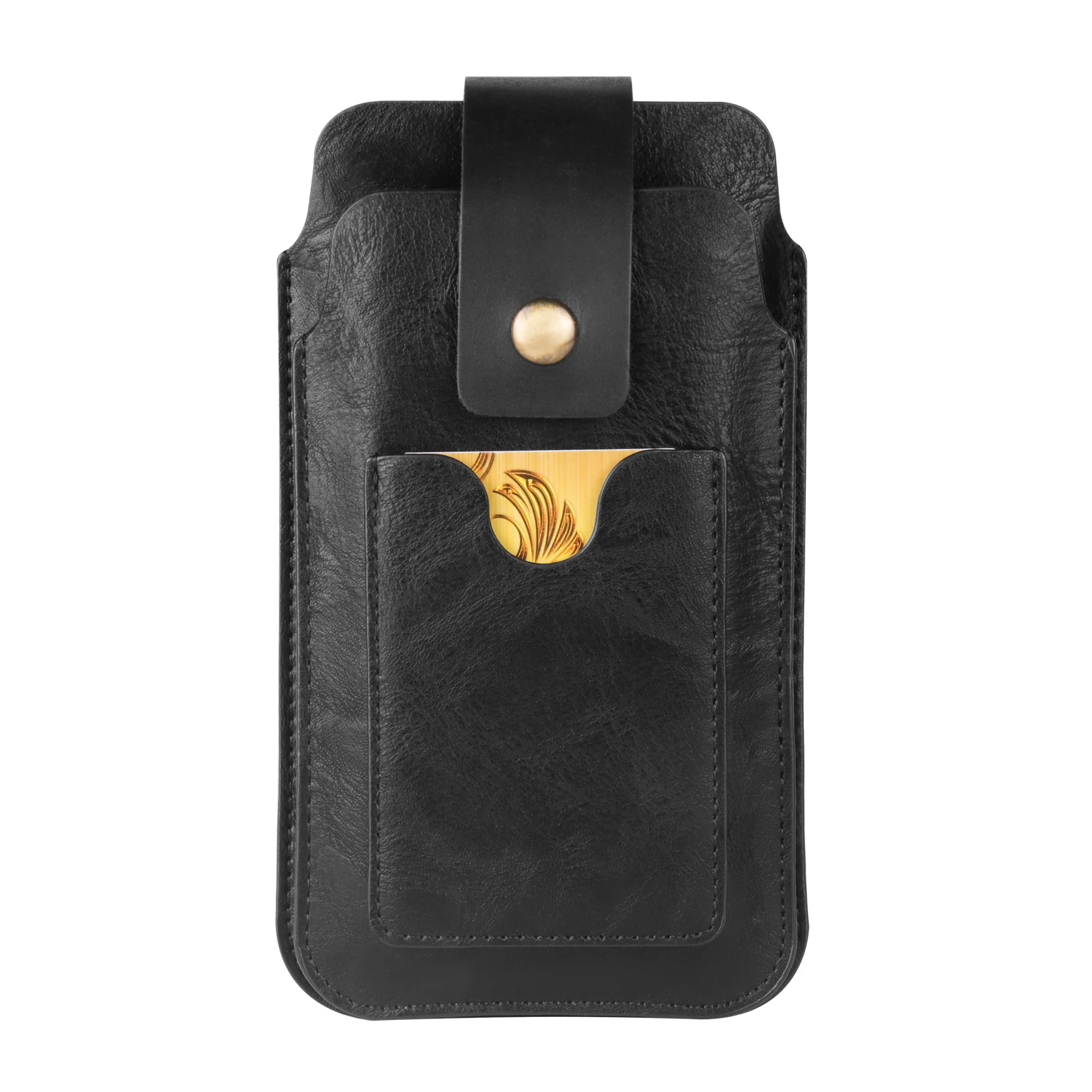 Fullaikate Dual Layer Hüft tasche für iPhone 15 Pro Max Karten tasche Handy tasche Herren vertikales Universal holster für S24 2014-2018" – Detail 8