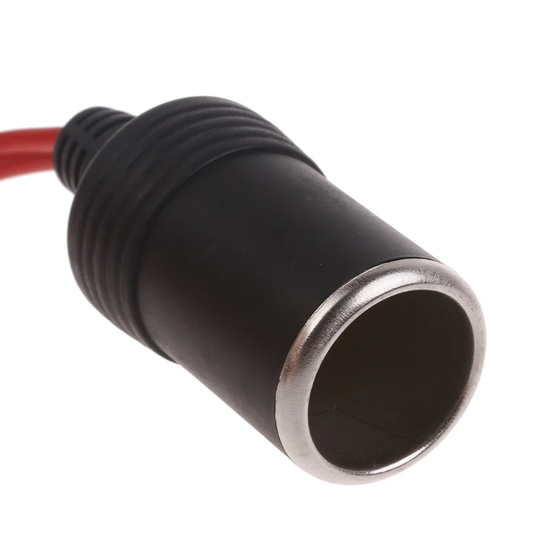 Auto-sigarettenaansteker, verdeler, 12 V stekker en bus verlengkabel met schakelaar, 1 tot 2 sigarettenaansteker, stopcontact voor 12 V/24 V caravans, auto's, vrachtwagens (0,5 m