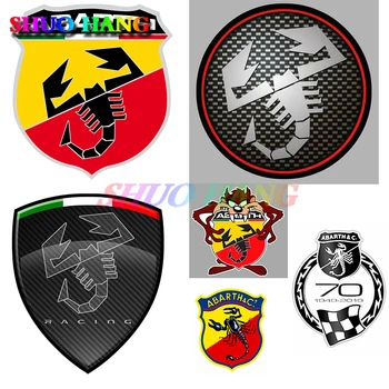 패션 크리에이티브 Abarth 695 SS 자동차 스티커 데칼, DIY 3D 배지 브랜드 비닐 자동차 부품, 창문 트렁크 스타일링 데칼 PVC