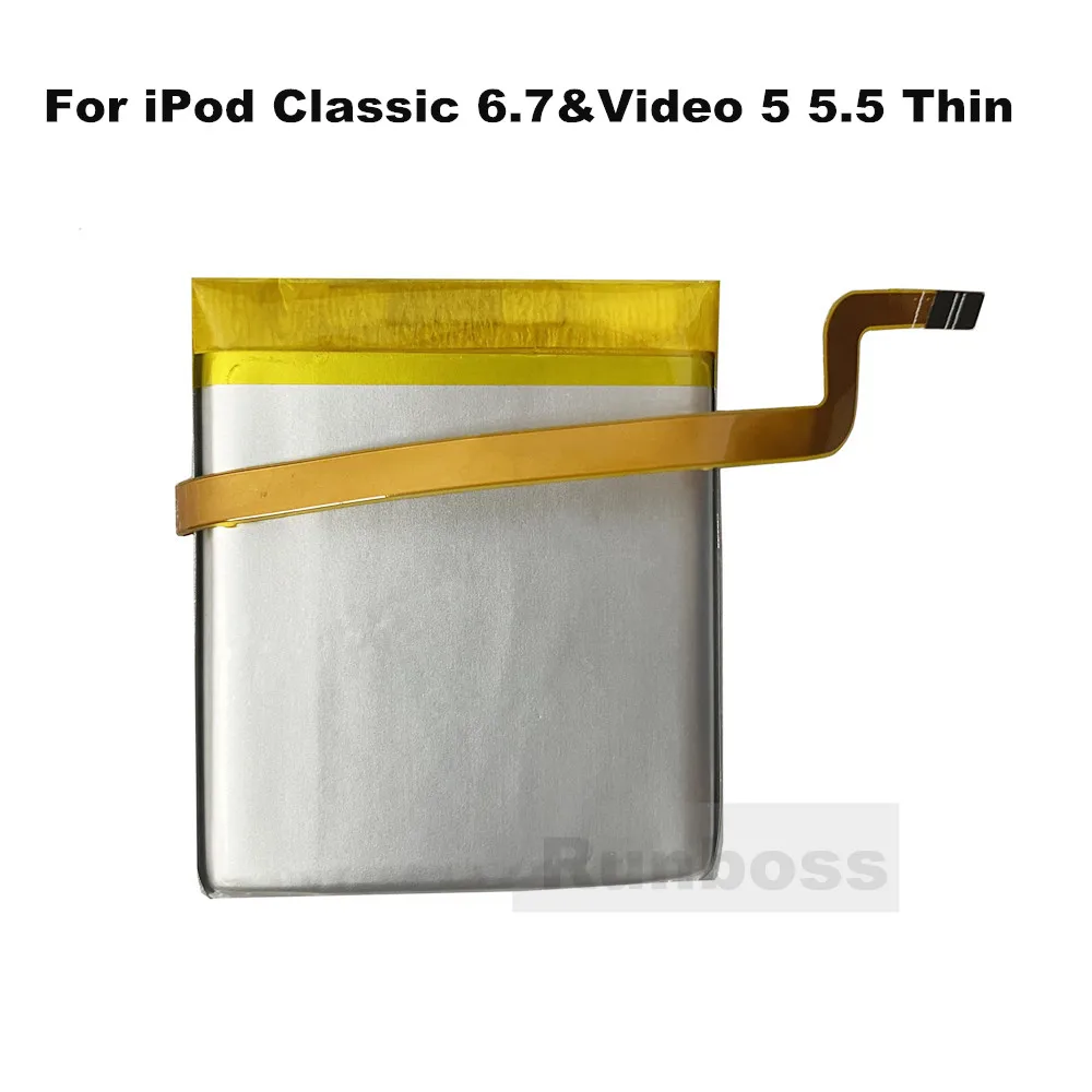 2000mAh スクエアバッテリーアップグレード交換用 iPod Classic