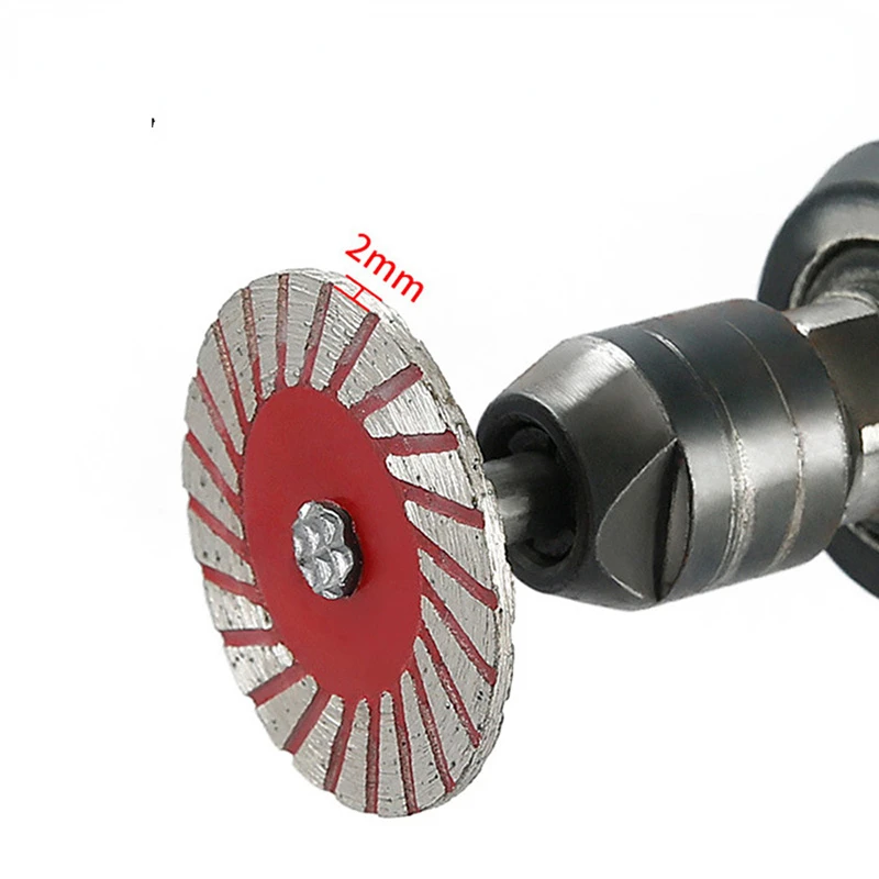 

6mm Diamond Cutting Circular Saw Blade Set Cutting Discs With Mandrel For Dretttmel Drill Wood Metal Stone Cutting Rotory Tool