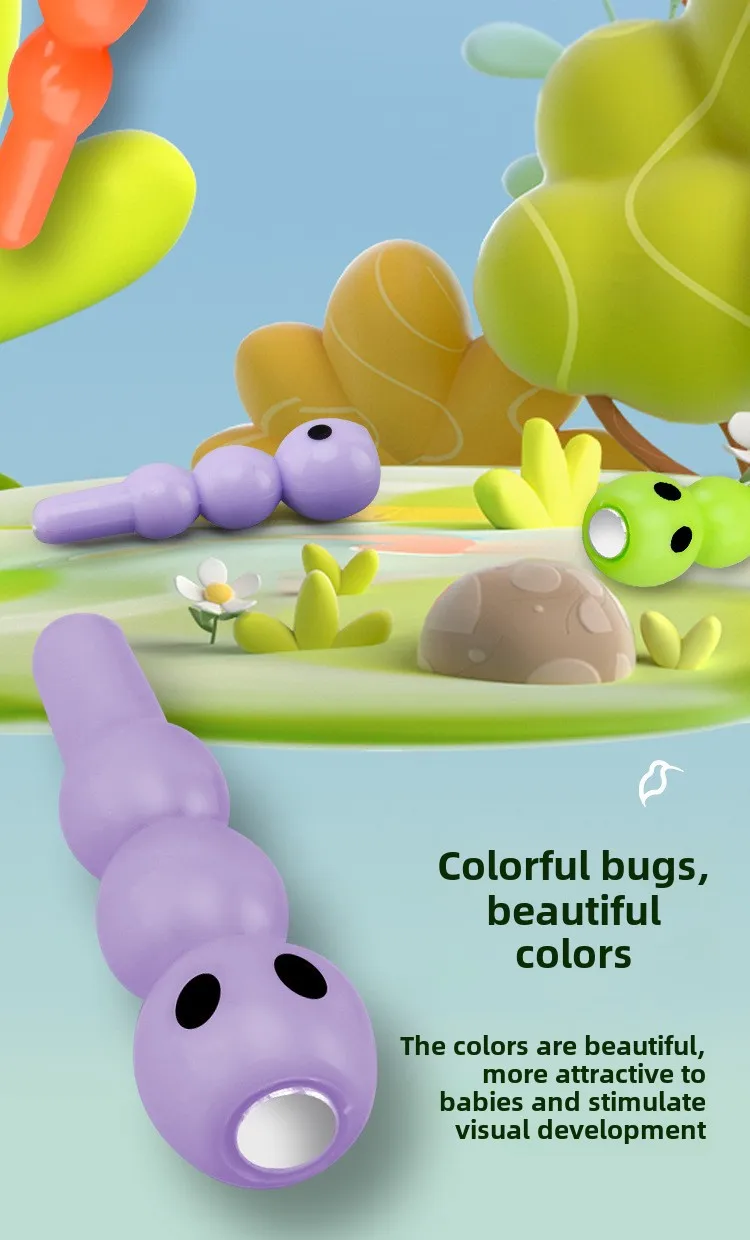 Woodpecker magnetic insect fishing toy view 10