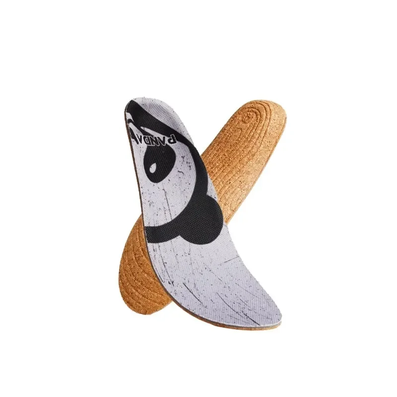SENTHMETIC Cork insole for men sweat absorption deodorant breathable sports shock absorption comfortable washable special summer