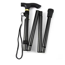 Aluminum Alloy Telescopic Trekking Pole for Outdoor Climbing and Hiking Adventures (Black)