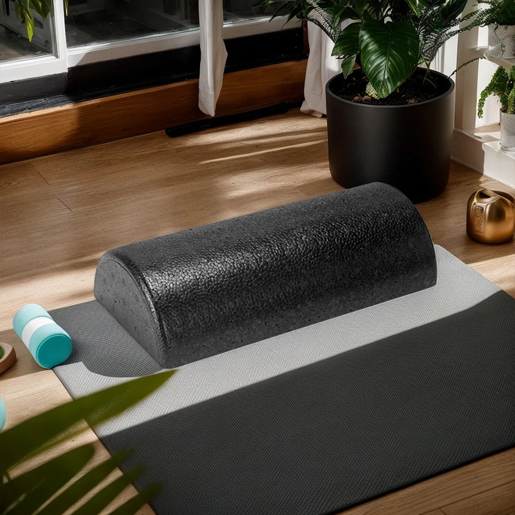 1-5PCS Half-Round Yoga Roller Massage Roller High Density Semi-Circular Foam Roller 30cm Back Stretcher for Balance Training