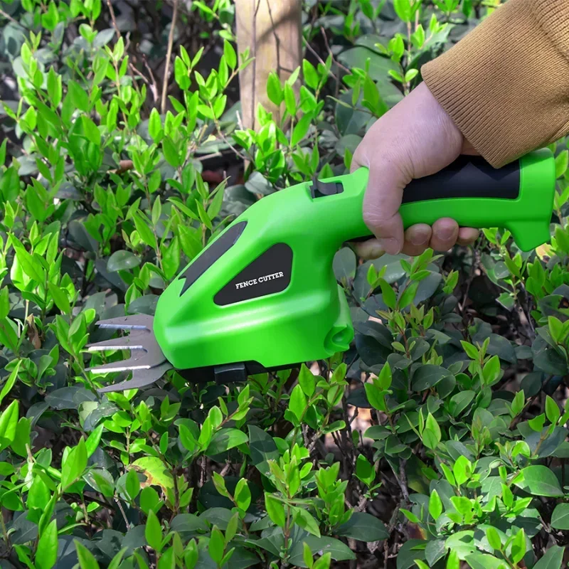 7.2V Electric Fence Shears 2 In 1 Cordless Hedge Trimmer Machine Rechargeable Garden Trimmer Weeding Machine Shrub Pruning Tools 3