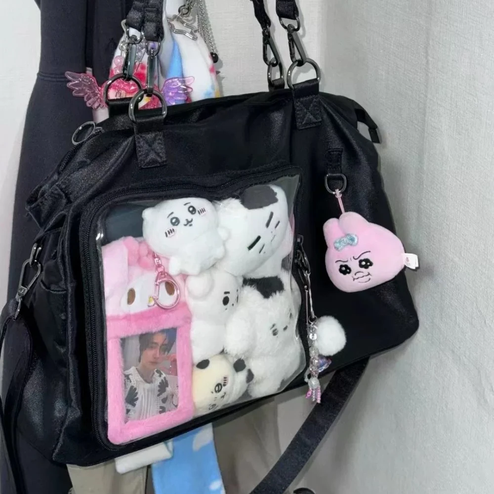 Large Capaci Transparent Mengers Bag Simple College Sle Women's Oulder Bag Crossbody School Book Bag Handbags for Women 2026