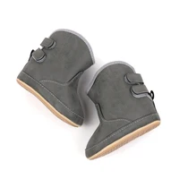 Baby Fashion PU Boots Infant Girls Non-Slip Soft Sole First Walker Winter Warm Snow Boots Crib Shoes 2