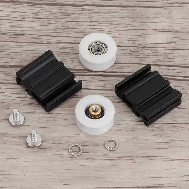 Csarnokok Üvegházhatású Ajtókerek Teljes Készlet Csere Alkatrész 22 Mm-Es Diák Szabadon Öregedésgátló Rugalmas És Kényelmes Kerti Ajtók Alkatrészei - Image 5