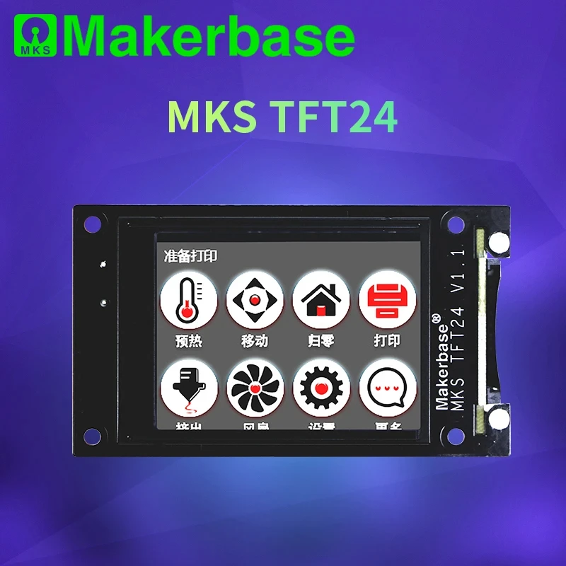 

Сенсорный экран Makerbase MKS TFT24, умный контроллер дисплея, детали для 3D-принтера, 2,4 дюйма, полноцветная Поддержка Wi-Fi, беспроводное управление