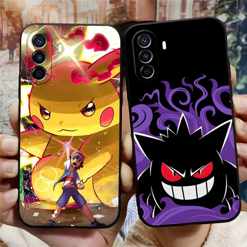 

Cartoon Cute Pokemon Phone Case Funda For Huawei P50 P30 Pro P40 P10 P20 Plus Lite Psmart 2020 Y6 Y5 Y8s Y8p Y5 Back Cover